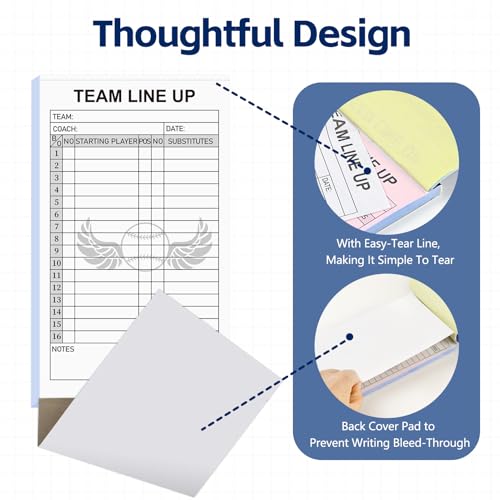 30 Baseball Lineup Cards with 4