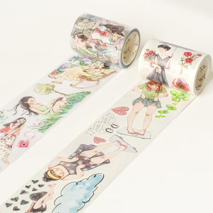 Pre Cut Leisurely Days PET Tape Roll (17.06 Foot)