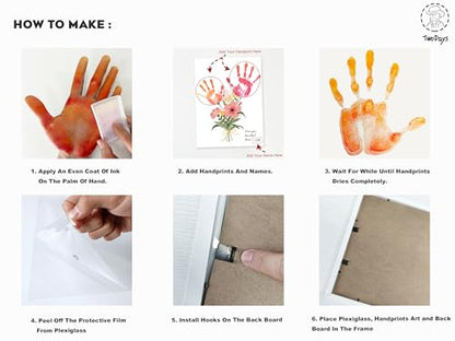 Flower Bouquet Handprint Art Craft DIY Kit