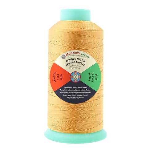 Size 92 280D T90 Blonde Bonded Nylon Thread (3300 Foot)