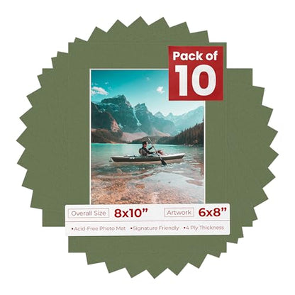 8x10 Mat for 6x8 Photo (10 Count)
