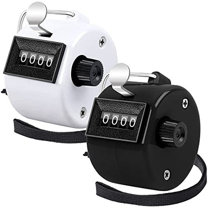 2 Pack Hand Tally Counter 4 Digital Click Counter for Sport Row School Event
