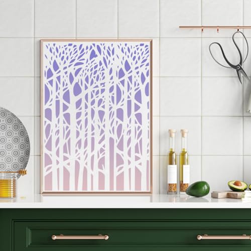 Stencils for Crafts Reusable Art Stencils for Painting 8"x4" (18 Count)