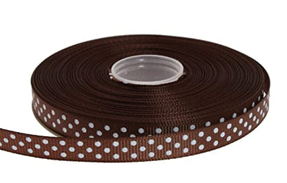 Polka Dot Grosgrain Ribbon 25 Yard Each Roll 100% Polyester