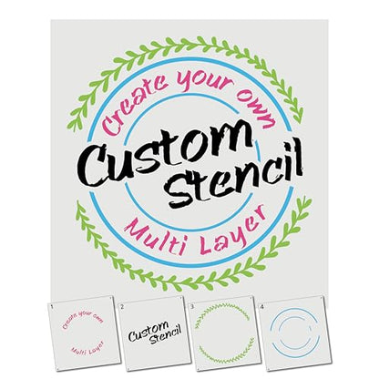 Personalized Custom Layered Stencils for Spray Painting
