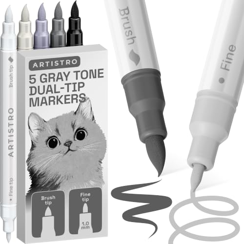 5 Gray Tones Dual (5 Count)