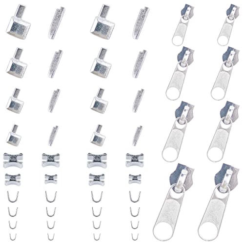 Platinum 48 Piece Metal Zipper Repair Accessories Set (48 Count)