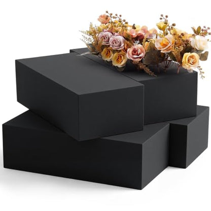 4 Pcs Black Reusable Floral Foam Blocks Water Weather Resistant Dry Floral Foam for Artificial Flower Arrangements Outdoor Hanging Florist Plant Bases for DIY Wedding