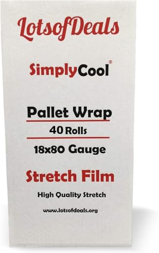 40 Pack Stretch Wrap 18 Inch 80 Gauge Shrink Wrap