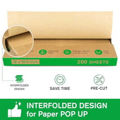 Precut POP UP Deli Paper Sheet (200 Count)