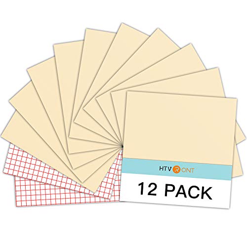 Glossy Beige Permanent Vinyl 12 Pack 12"x12" Compatible with Cricut