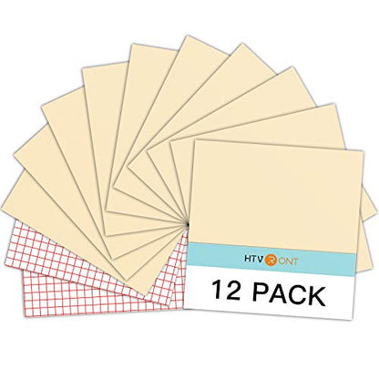 Glossy Beige Permanent Vinyl 12 Pack 12"x12" Compatible with Cricut