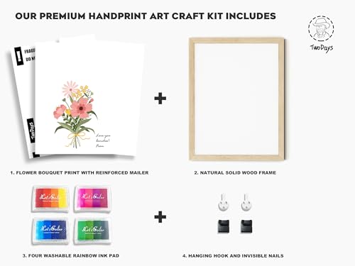 Flower Bouquet Handprint Art Craft DIY Kit