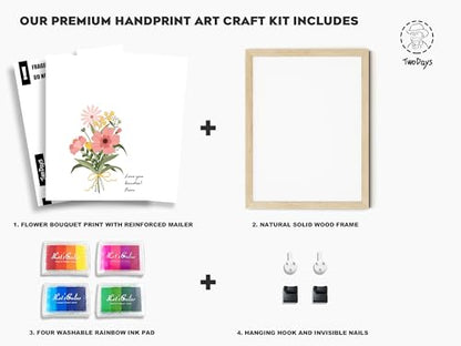 Flower Bouquet Handprint Art Craft DIY Kit