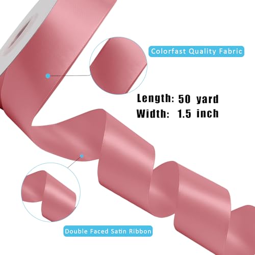 1 1 2 Inch 50 Yard Double Faced Satin Ribbon