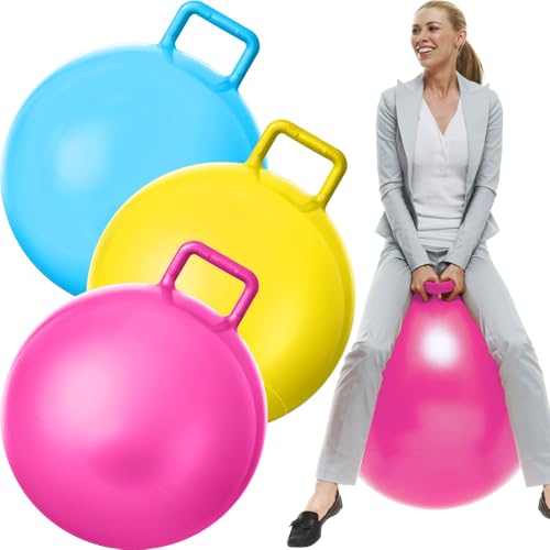 3 Pcs 29 Inch Bouncing Ball with Handle