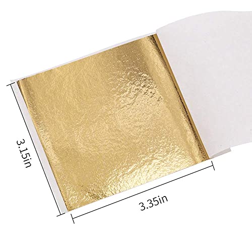 12 Colors Imitation Gold Leaf Sheets Multi (600 Count)