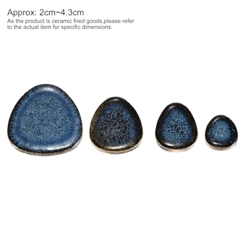 100g Ceramic Mosaic Tiles for Crafts Bulk Pebble Blue Glazing
