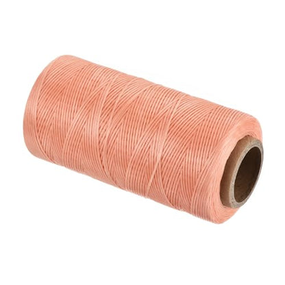 Waxed Thread 197 Yard 1mm 210D Flat Wax Thread Polyester Waxed String for Leather Sewing Hand Weaving Book Binding Home Decoration