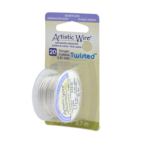 20 Gauge .81 mm Silver Plated Tarnish Resistant Colored Copper Craft Wire