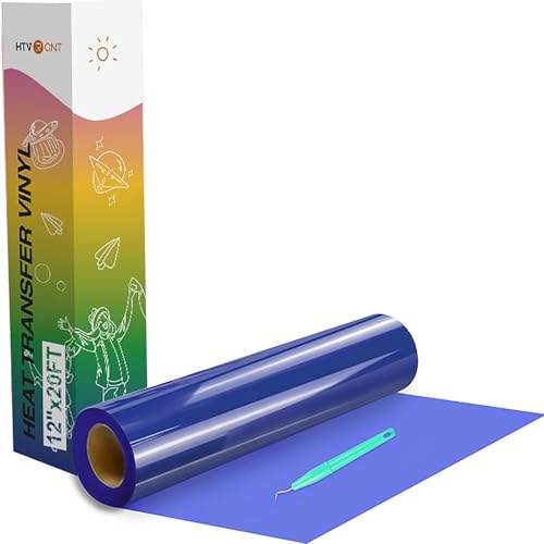 Heat Transfer Vinyl Blue HTV Rolls (20 Foot)