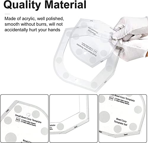 Bowl Cozy Template Cutting Ruler Set (3 Count)