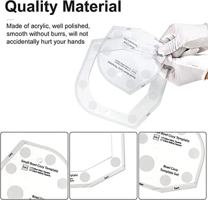 Bowl Cozy Template Cutting Ruler Set (3 Count)