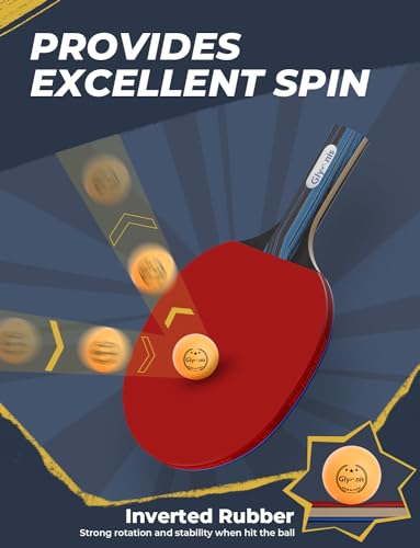 Ping Pong Paddles Set of 4 (6 Count)