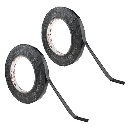 Black 0.5Inch Wide Floral Tape Waterproof Florist Tape Flower Wrap Adhesive Waterproof Decorative Tape for Bouquet Stem Wrapping Flower Arranging and Floral Craft (400 Foot)