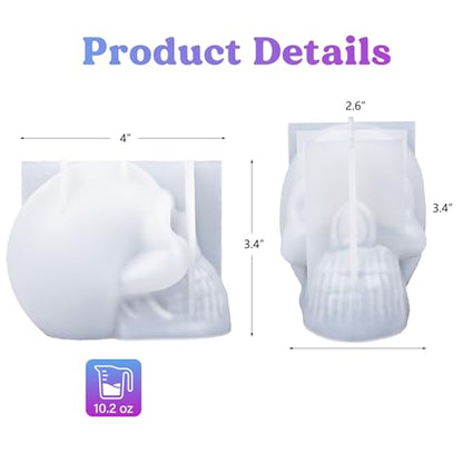 Silicone 3D Large Skull Shape Molds