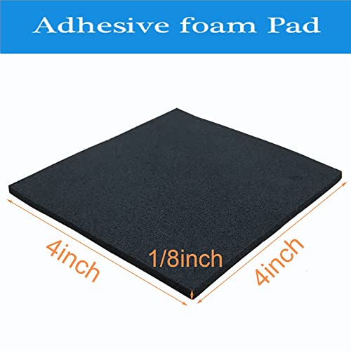 Rubber Adhesive Pads 8 Pcs 4"x4"x1