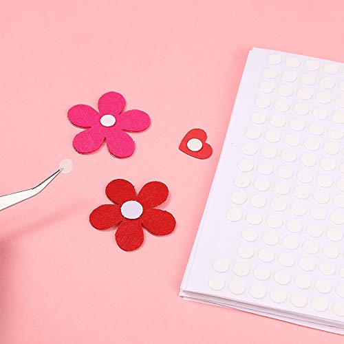 1000 Pcs Double Sided Adhesive Dots Clear Glue Point Tape Stickers Balloon Glue Round Mini No Traces Adhesive Sticker Dot Sticker for Classroom Decor Craft DIY Office (1000 Count)
