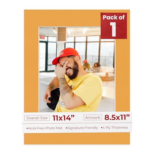 11x14 Mat Bevel Cut for 8.5x11 Photos
