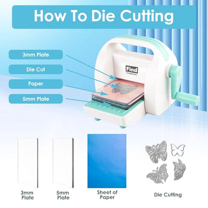 3'' Opening Mini Die Cutting and Embossing Machine for DIY Crafts