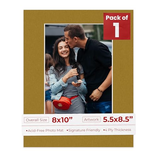 8x10 Mat Bevel Cut for 5.5x8.5 Photos