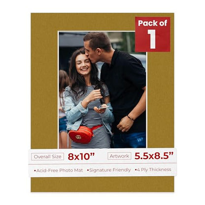 8x10 Mat Bevel Cut for 5.5x8.5 Photos