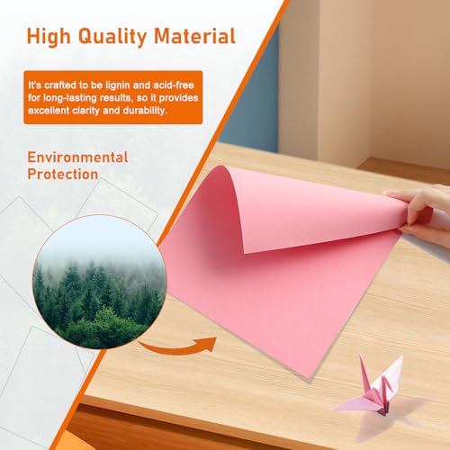40 Sheets Candy Pink Cardstock 8.5 x 11 Scrapbooking Paper 75lb (40 Count)