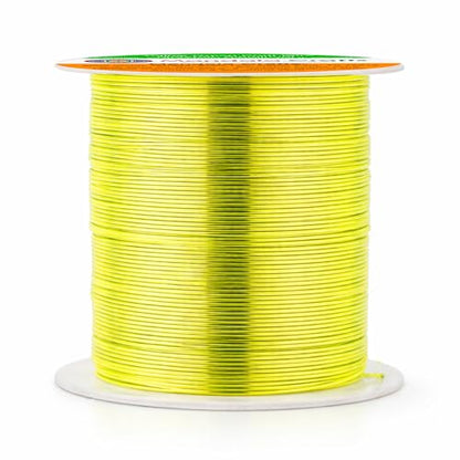 22 Gauge Yellow Green Anodized Aluminum Craft Wire