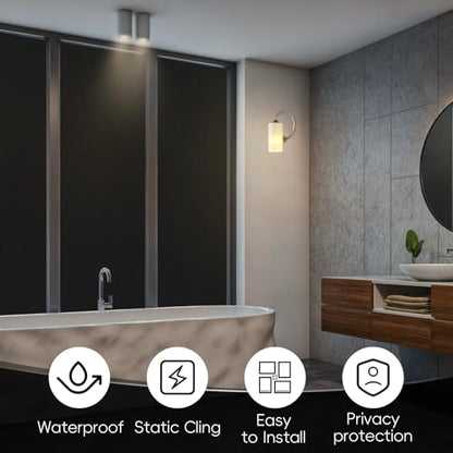 Total Blackout Window Film Privacy (9.5 Sq Ft)