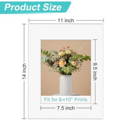 8 Pack Picture Mats for Frames
