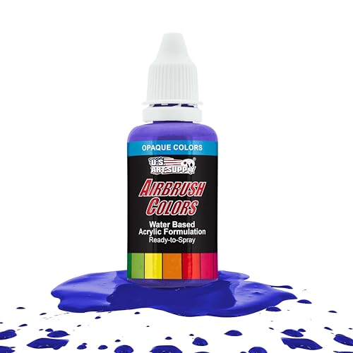 Opaque Sapphire Blue Acrylic Airbrush Paint