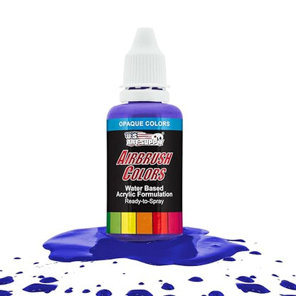 Opaque Sapphire Blue Acrylic Airbrush Paint