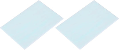 MECCANIXITY 2 Pcs Stained Glass Sheet Mosaic Tile 7.9 Inch x 5.9 Inch Light Blue Stained Glass Sheets for Crafts DIY Art Project