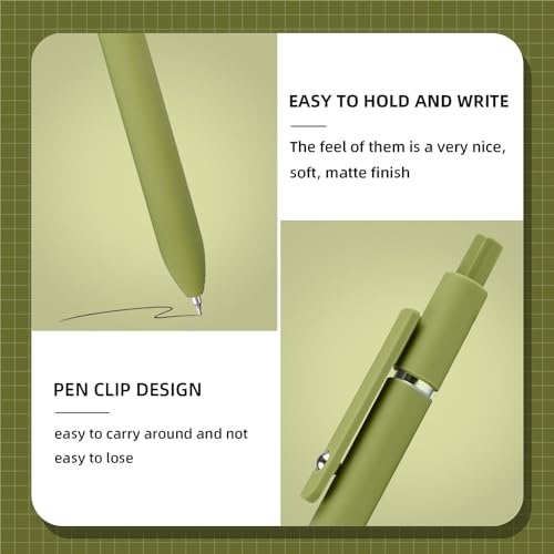 Gel Pens 10 Pcs 0.5mm Fine Point Smooth Writing Pens High
