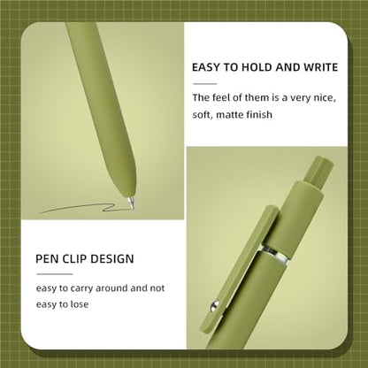 Gel Pens 10 Pcs 0.5mm Fine Point Smooth Writing Pens High