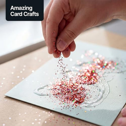 Craft Glitter Shaker Red Holographic 130g Fine (3.8 Ounce)