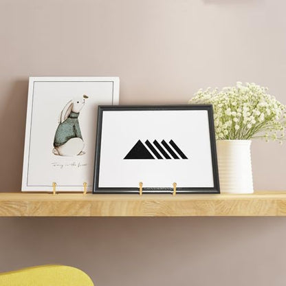 5 Pack 6 Inch Gold Metal Display Stands Plate Stand Display Stands for Picture (5 Count)