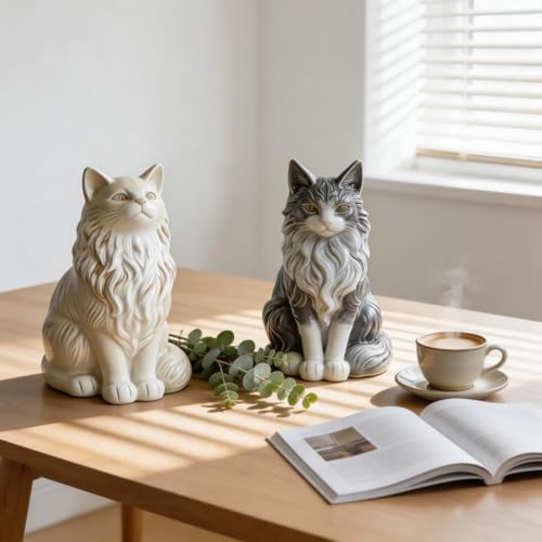 2 Pack Maine Coon Cat Silicone Molds (2 Count)