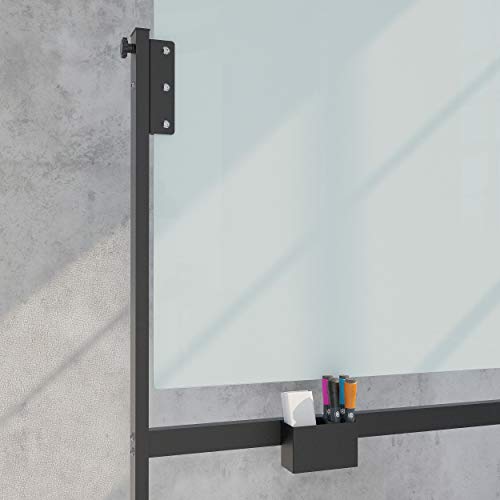 Glass Dry Erase Whiteboard Rolling Easel