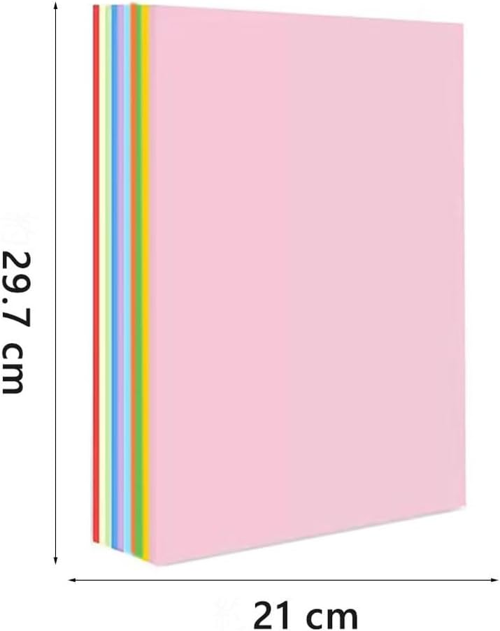 A4 Origami Paper Colorful 100 Sheets, 8.27×11.7 inch Double Sided Color Easy Fold Big Origami Paper A4 Colored Copy Papers Thin 70gsm for Beginners, DIY handwork Art Craft Projects (210 x 297 mm) - Crafty Corner
